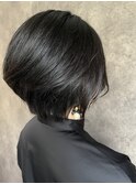 黒髪ロング→ショートヘア