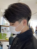 キングオブヘアバイノイズアンドフィフス 京都駅前店(KING of hair by NOISM&fifth)&nbsp;メンズパーマメンズカットセンターパートメンズマッシュウルフ