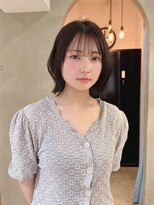 ローレン(LOREN)&nbsp;黒髪/ボブルフ/ネビージュ/小顔/ワンレン/栄/髪質改善/前髪