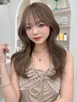 サンドレオ 新宿店(sand Leo)&nbsp;オリーブグレー/韓国風巻き/レイヤーカット/マロンベージュ/新宿