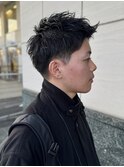 MEN’S HAIR/ブルーブラック/フェザーパーマ/瀬田