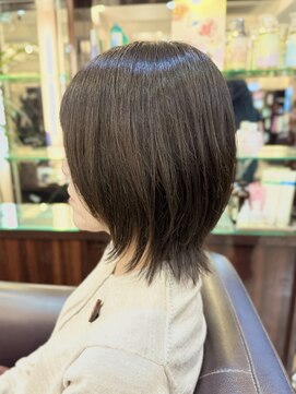キャラ 池袋本店(CHARA) 大人レイヤーボブ外ハネウルフ◎【池袋/ショート】