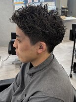 リオールバイニアウ(RE:ALL by Niau)&nbsp;メンズ無造作ショートパーマシャドウパーマショート刈り上げ