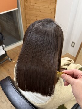 チョコレートブラウン/縮毛矯正