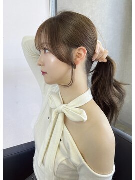 シエンゴールド(CIEN gold) 顔周りカット/前髪カット/後れ毛#浜松駅#カラー#ブリーチ