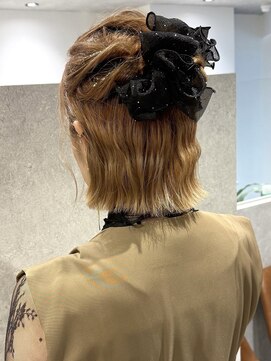 ラミエバイメルト 下北沢(lamie by melt) 花田/結婚式ヘアセットヘアアレンジハーフアップ下北沢お呼ばれ