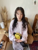 ヒツジ(hitsuji)&nbsp;ロングヘア/パーマ/暗髪/ナチュラル/本町/靱公園/大阪市西区