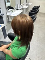 グク(GUK)&nbsp;ベージュ×オレンジブラウン　ルーツカラー
