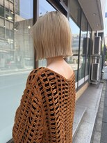 ブリックバイブレイス 千葉 千葉中央(brick by brace)&nbsp;ミルクティーブロンド/ダークブルー/デジタルパーマ/千葉駅