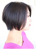 小顔効果UPなショートボブ