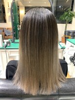 リアン(Lien)&nbsp;Lien☆大人かわいいエアータッチバレイヤージュ×ココアブラウン