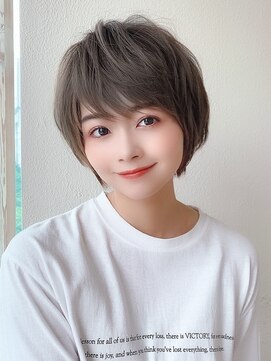 アフロート ディル(AFLOAT D'L) 大人可愛い20代30代40代小顔ワンサイドショートボブ丸み前下がり