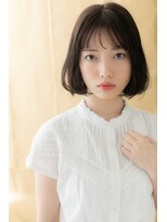 カバーヘア イヴ 戸頭店(COVER HAIR EVE) ダークアッシュラフニュアンスミディアムボブZ戸頭20代30代40代