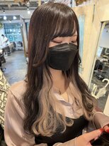 トロニー(TLONY) 渋谷 エクステごとカラー/インナーカラー/ミルクティーアッシュ
