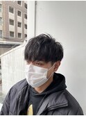 メンズ無造作マッシュ