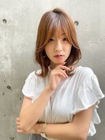 イオエ(ioe)&nbsp;黒髪/ボブルフ/ネビージュ/小顔/ワンレン/髪質改善/グレージュ