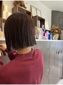 切りっぱなしボブ