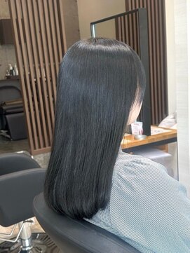 アトリエコア(Atelier Coa) ダブルカラーミルクティーベージュカラーブルーブラックブリーチ