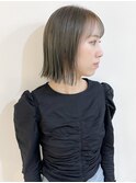 ダブルカラー/大人ボブ/黒髪スタイル/髪質改善/縮毛矯正 