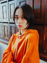 ブール 千歳烏山(bool)&nbsp;顔まわりレイヤー切りっぱなしショートボブスタイル