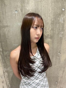 ベール(Vale) 秋冬のうる艶ヘアカラー レイヤーカット/前髪/韓国風/酸熱Tr