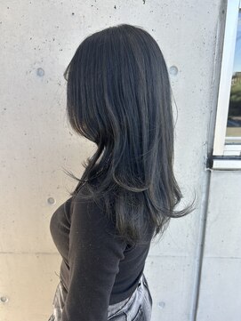 アチーブ ヘア デザイン(achieve hair design) グレーカラー韓国風透明感カラー艶感10代20代30代大人可愛い