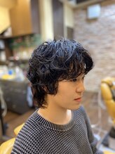 ヘアー クリエイト カルム(Hair create Calme) 外国人風ナチュラルパーマニュアンスパーマメンズカット理容室