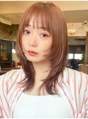 顔周りウルフレイヤー レイヤー カット前髪カット20代30代表参道
