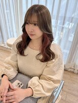 ネオリーブ チロル 横浜西口店(Neolive CiroL.)&nbsp;赤み消しオリーブベージュ×ピンクインナー　デザインカラー