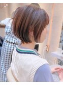 □イメチェン外ハネボブ美髪ワイドバングレイヤーショート錦糸町