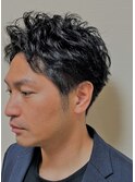 ナチュラルパーマ風スタイル