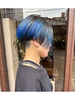コレット ヘアー 大通(Colette hair)&nbsp;ブルーカラー/マッシュショート/ブリーチ/ダブルカラー