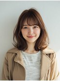 外ハネひし形ボブ