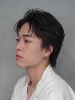 フィフス トウキョウ (fifth TOKYO) 渋谷フェザーパーマメンズパーマセンターパートかき上げ七三30代