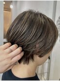 ハイライトカラー/ダブルカラー白髪ぼかしハイライトブリーチ