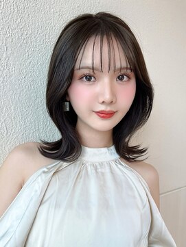 アフロート エル 大阪(AFLOAT L) 暗髪で出せるこなれ感！フェイスレイヤー×ナチュラルミディアム