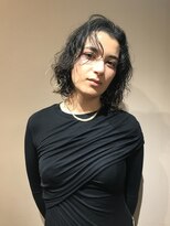 フェンヘアーアイス 中目黒(Fen.hair ici)&nbsp;大人可愛い艶カラー癖毛活かしブリーチデザインエンドカラー