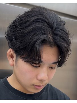 フィフス 渋谷(fifth) 渋谷シャドウパーマフェザーパーマ波巻きパーマメンズミディアム