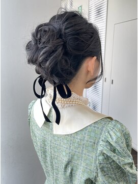 ザック ヴィ(ZACC  vie) ★お呼ばれアレンジ/アップヘア/シニヨン/リボン