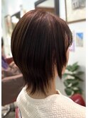 大人女子＊小顔見えショートウルフ
