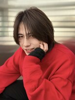 ジーナ 天神(Zina) ミディアムウルフ【メンズサロンZina天神】