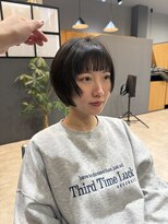 エマピボット 中川本店(EMA PIVOT)&nbsp;ワイドバング×耳かけ〇  パッっとショートボブ