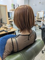 パラッチ 甲東園店(Palacchi)&nbsp;ブリーチ無しベージュ×ボブウルフ大人可愛い20代30代