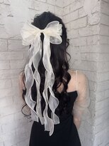 アジールヘア 所沢プロペ通り店(agir hair)&nbsp;結婚式ヘアセット ハーフアップ 所沢