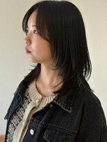 ウキ(uki.) ミディアムレイヤー【二条美容室】