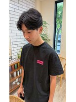 シフト(SHEEFT) センターパートリクルートカジュアル艶カラーメンズヘア