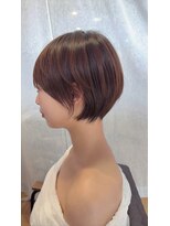 ダム(DaM)&nbsp;ショートボブ髪型20代30代40代50代前髪あり前髪な し面長丸顔