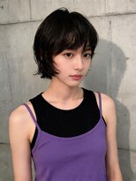 エイチ ウルフカット 大阪梅田(811)&nbsp;くびれボブフェイスフレーミングミディアムピンクグレージュ