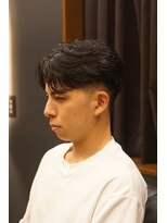 銀座 シノ 本店(shino)&nbsp;センターパート×フェードスタイル　【20代】