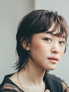 フィルムス 銀座(FILMS) レイヤーカット/デザインカラー/ウェットヘア/オリーブベージュ